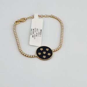 New Sterling Silver 925 Multi Star Link Bracelet – Modern Celestial Design